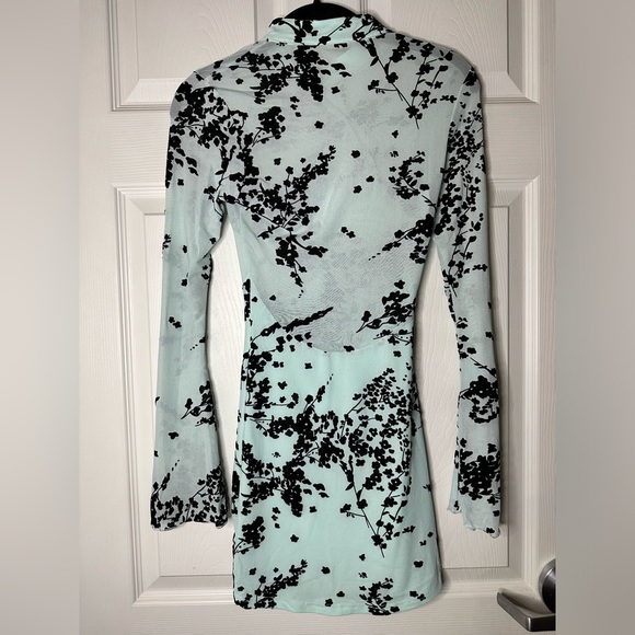 Anastasia Mesh Mini Dress Blue / Fashion Nova - Picture 7 of 15